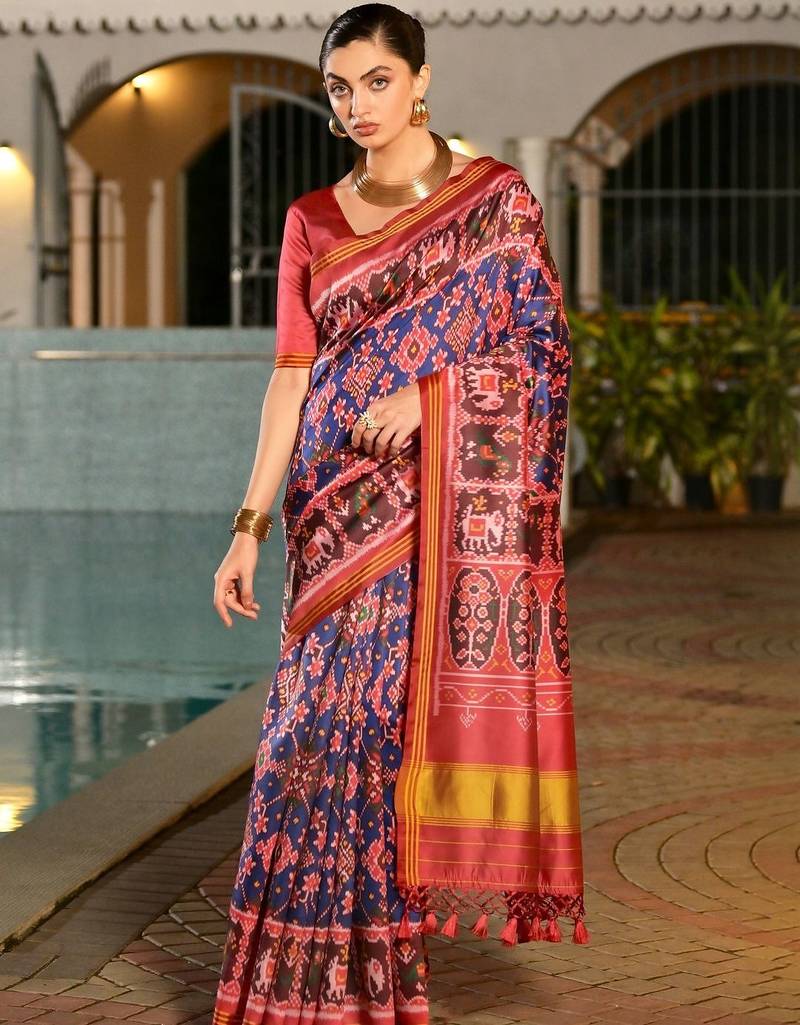 Woven Design Zari Patola Saree