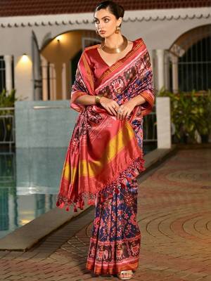 Woven Design Zari Patola Saree 4