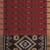 Burnt maroon & antique copper pochampally ikat cotton saree with running blouse