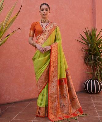 Woven Design Zari Paithani Saree 1