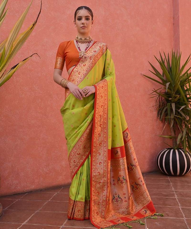 Woven Design Zari Paithani Saree