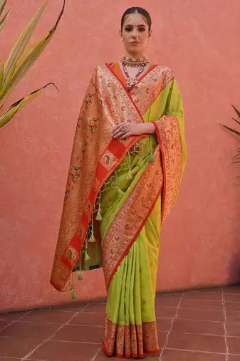 Woven Design Zari Paithani Saree