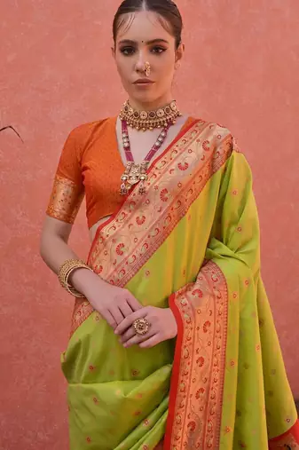 Woven Design Zari Paithani Saree