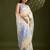Self Checks Muga Saree with Kalamkari Border and Zari Woven Detail