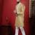 Chikoo embroidered kurta payjama for mens' traditional looks