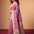 Checked Zari Jute Silk Fusion Tussar Saree