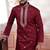 Maroon embroidered kurta payjama for mens' traditional looks