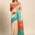 Colourblocked Silk Blend Tussar Saree