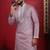 Pink embroidered kurta payjama for mens' traditional looks