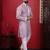 Pink embroidered kurta payjama for mens' traditional looks