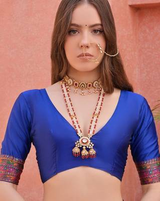 Ethnic Motifs Zari Silk Banarasi Saree 5