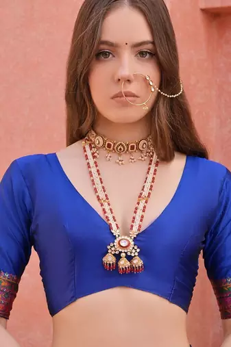 Ethnic Motifs Zari Silk Banarasi Saree