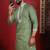 Pista embroidered kurta payjama for mens' traditional looks