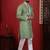 Pista embroidered kurta payjama for mens' traditional looks