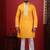 Yellow embroidered kurta payjama for mens' traditional looks