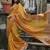 Canary Yellow Woven Design Linen Silk Zari Butti Weaves Saree