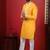 Yellow embroidered kurta payjama for mens' traditional looks