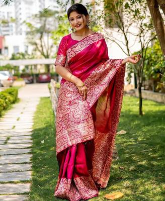 Zari Bhagalpuri Saree 1