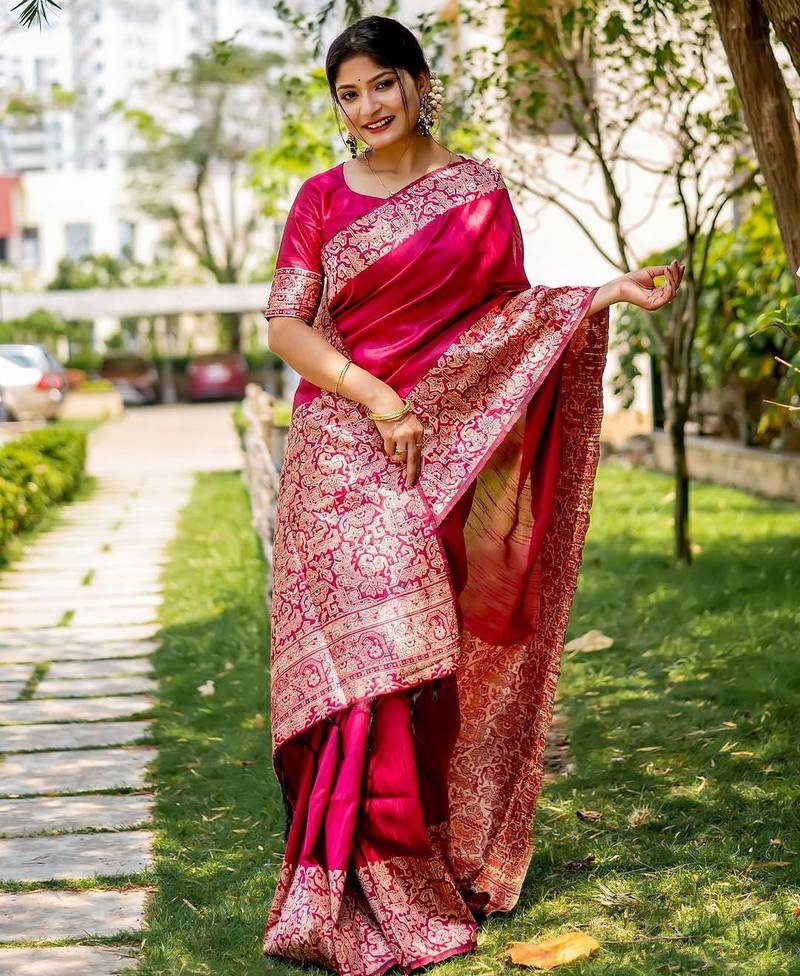 Zari Bhagalpuri Saree