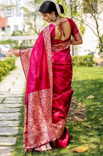 Zari Bhagalpuri Saree