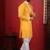 Yellow embroidered kurta payjama for mens' traditional looks