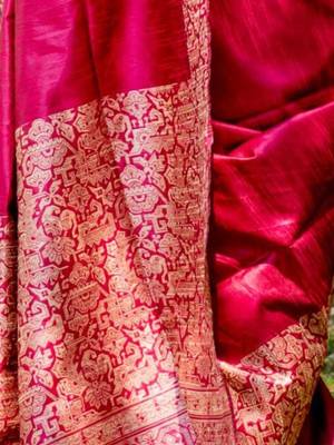 Zari Bhagalpuri Saree 4