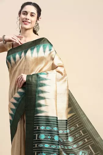 Solid Silk Cotton Saree