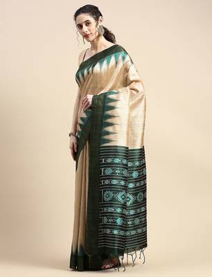 Solid Silk Cotton Saree 2