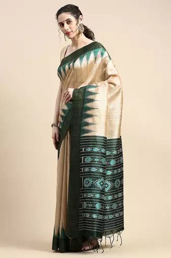 Solid Silk Cotton Saree