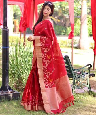 Kalamkari Zari Silk Blend Mysore Silk Saree 2