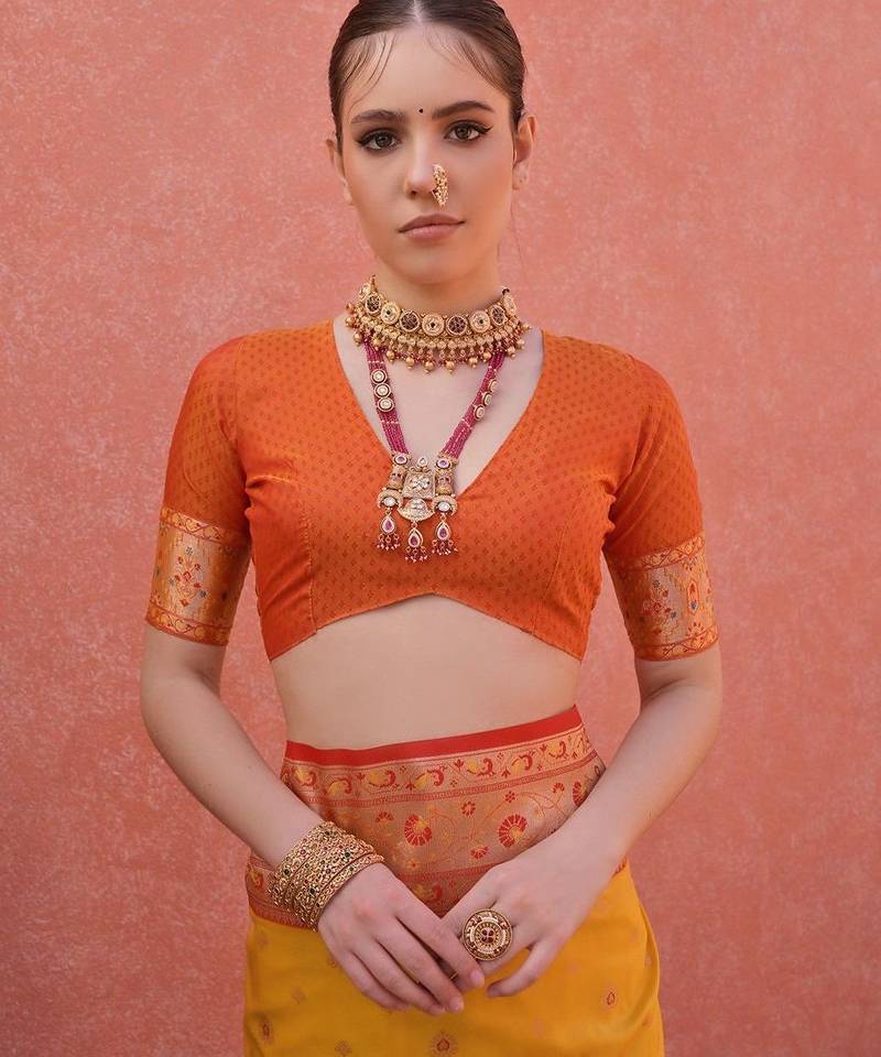 Woven Design Zari Paithani Saree