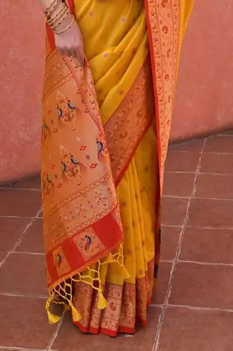 Woven Design Zari Paithani Saree