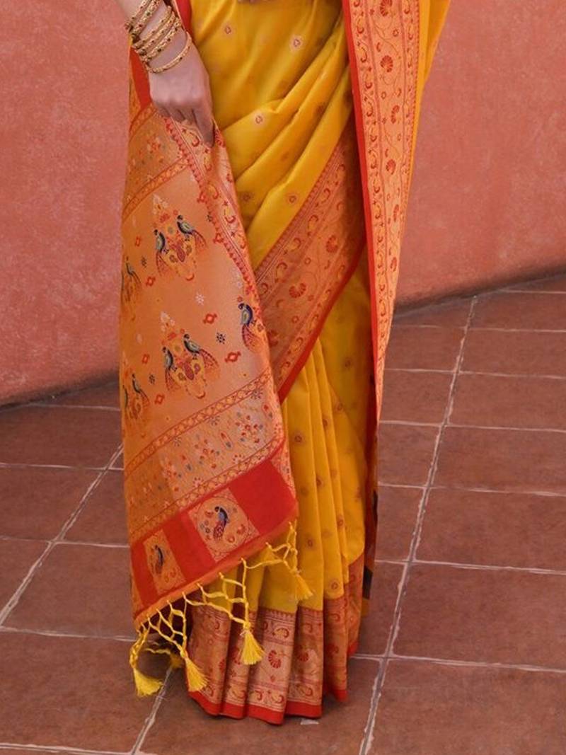 Woven Design Zari Paithani Saree