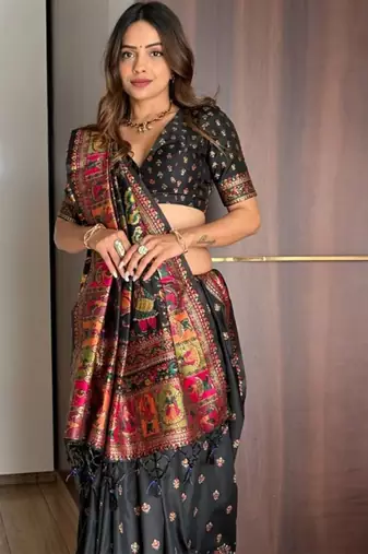 Woven Design Zari Banarasi Saree