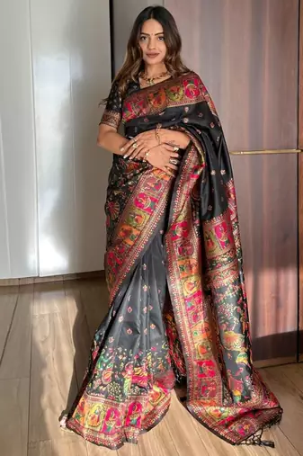 Woven Design Zari Banarasi Saree