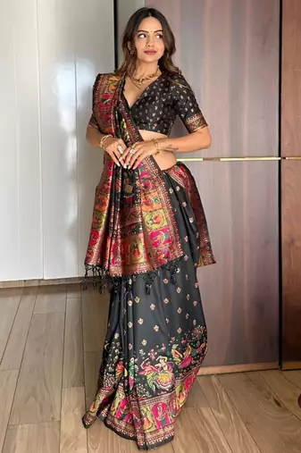 Woven Design Zari Banarasi Saree
