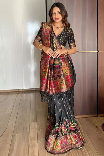 Woven Design Zari Banarasi Saree