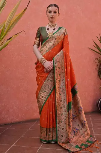 Woven Design Zari Paithani Saree