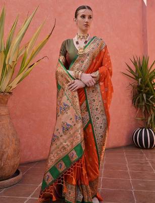 Woven Design Zari Paithani Saree 2