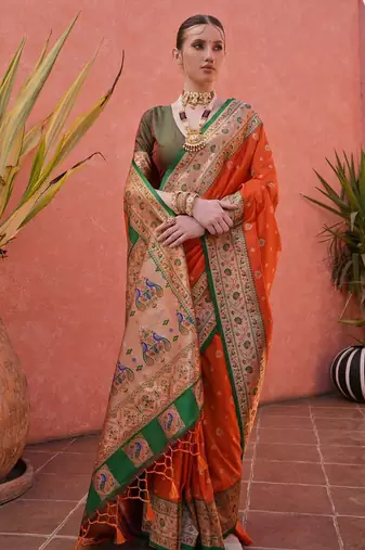 Woven Design Zari Paithani Saree