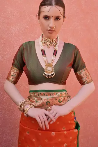 Woven Design Zari Paithani Saree