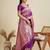 Zari Woven Butti Banarasi Silk Saree with Big Flower Border and Detail Work