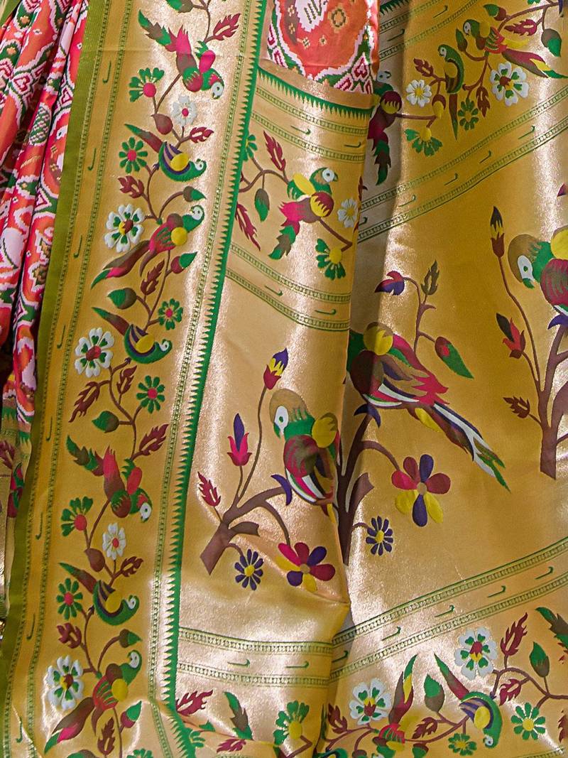 Ethnic Motifs Zari Paithani Saree