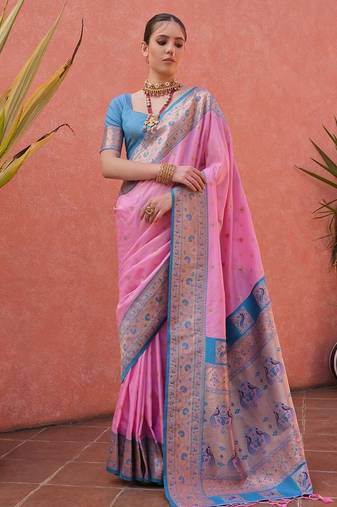 Woven Design Zari Paithani Saree