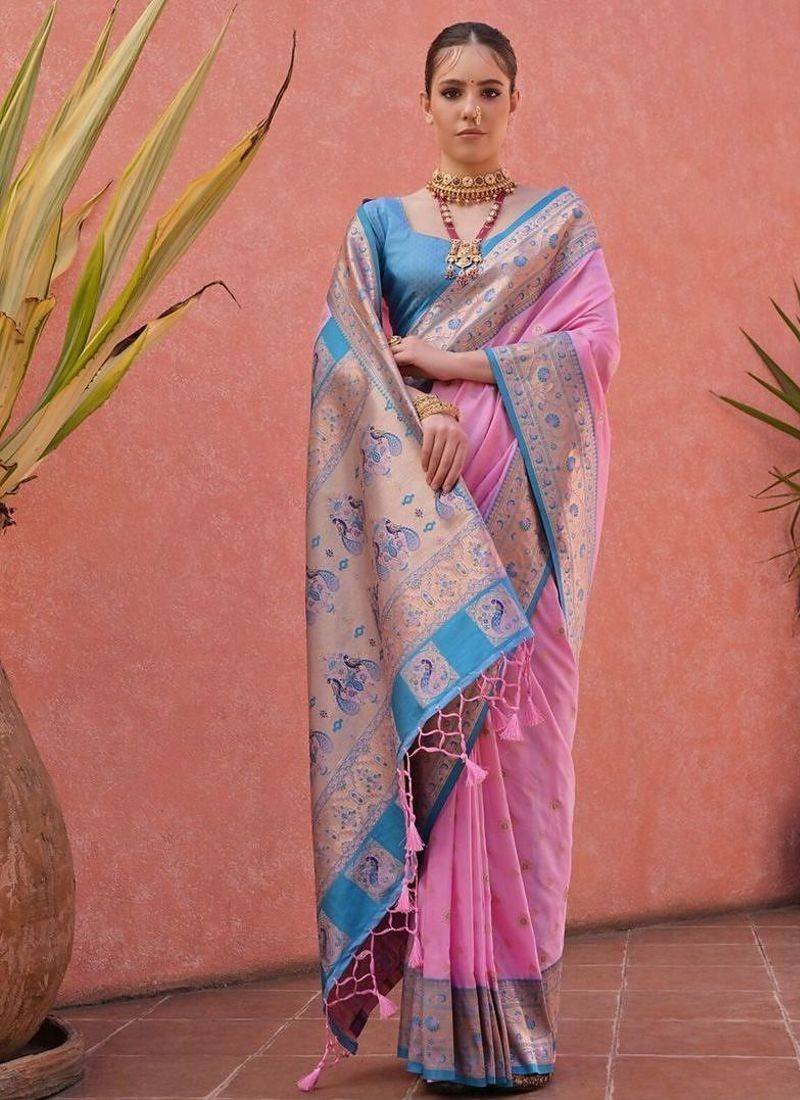 Woven Design Zari Paithani Saree