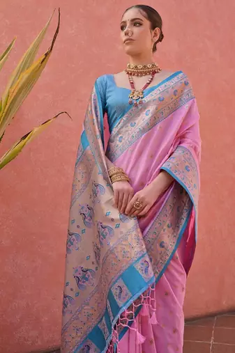 Woven Design Zari Paithani Saree