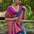 Peacock Firozi Ethnic Motifs Woven Design Zari Pashmina Silk Sarees