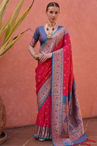 Woven Design Zari Paithani Saree