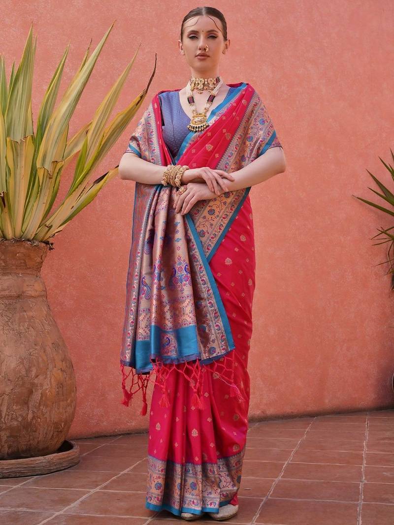 Woven Design Zari Paithani Saree
