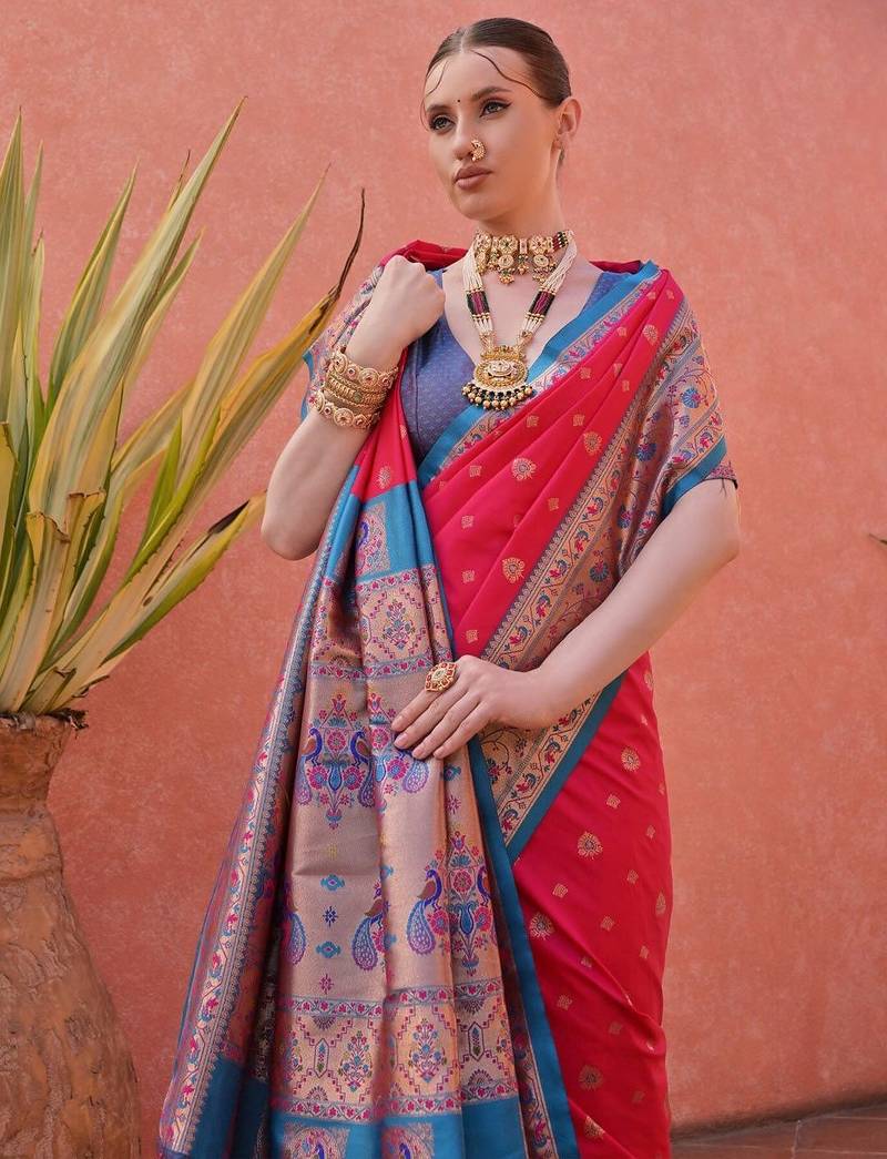 Woven Design Zari Paithani Saree